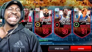 SIGNATURE & THROWBACK PACK OPENING! PACK ADDICT IS BACK! NBA Live Mobile 16 Gameplay Ep. 63