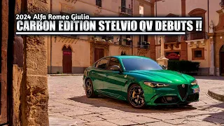 2024 Alfa Romeo Giulia, Carbon Edition Stelvio QV Debuts !!