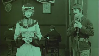 The Birth of a Nation (1915) by D. W. Griffith: A sentry falls in love with Lillian Gish from afar..