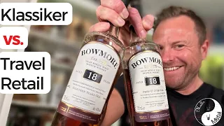 Alles Abzocke im Travel Retail? Bowmore 18: Klassiker vs. Travel Retail Deep & Complex