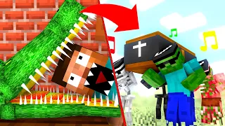 Coffin Dance Meme in Monster School #2 - Minecraft Animation