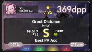 Rafi🇮🇩 | supercell - Great Distance [Arles] +PR 99.01% {#12 643pp FC} - osu!droid