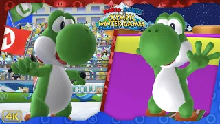 Mario & Sonic at the Olympic Winter Games 2010 ⁴ᴷ All Events (Yoshi gameplay)