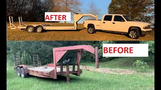 Restoring the perfect gooseneck trailer that was left for dead