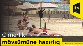 Çimərlik mövsümünə hazırlıq işləri gedir