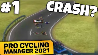 WE CRASHED??? - Pro Cycling Manager 2022 - Pro Cyclist #1