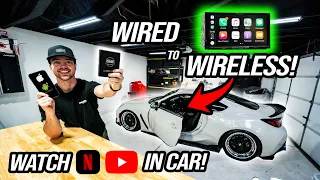 Convert Your WIRED CAR PLAY to WIRELESS!!! *Works in Any Car!*