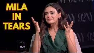 Mila Kunis cries when talking about her kids and Ukraine