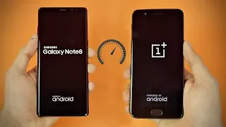 Samsung Galaxy Note 8 vs OnePlus 5 - Speed Test! (4K)