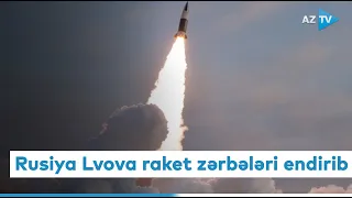 Rusiya Lvova raket zərbələri endirib