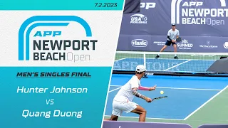 2023 Newport Beach Open I Men's Singles Final I Hunter Johnson vs. Quang Duong