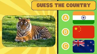 Guess The Country by National Animal Quiz 🐻 🐼 🦁