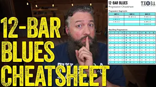 Beginner 12-Bar Blues Cheatsheet