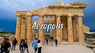 Acropolis Parthenon, Athens Greece, 🇬🇷walking🚶 tour in 4k