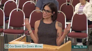 City Council Meeting: August 19, 2019