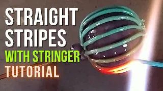 Mastering Lampwork Glass Stringer Application on Murrini Cane - Tips for Getting Stripes Straight