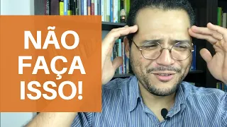 5 PIORES ERROS de quem estuda para PROVAS, CONCURSOS e FACULDADE