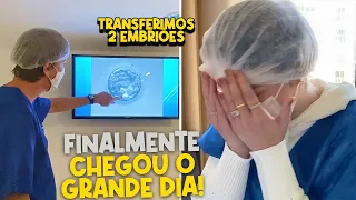 DIÁRIO DA FIV Ep5. - CHEGOU O DIA DE TRANSFERIR OS EMBRIÕES!! 🤩 | Amanda Lunelli