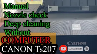 CANON Ts207 DEEP CLEANING Without Computer