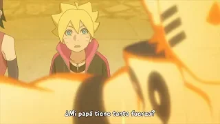 Boruto se sorprende por el poder de Naruto | Sub Español HD