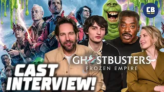 What Does Slimer Taste Like?! Ghostbusters Frozen Empire Cast Interview! (Paul Rudd, Ernie Hudson)