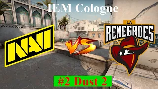 Красивый ACE от S1mple | NaVi vs Renegades (map 2, Dust 2, Bo3) IEM Cologne 2021