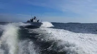 43 ton Torpedo boat wake surf!