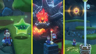 What happens if you put green stars, checkpoints, and flags into Bowser's Fury?