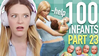 Is Raising Quadruplets Too Much In The Sims 4? | 100 BABY CHALLENGE SPEEDRUN | Part 23