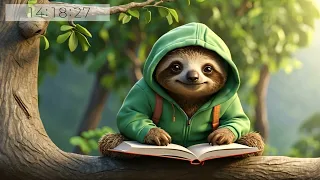 Study with Me: Chill Vibes and Lofi Hip-Hop Beats with a Sloth Sidekick 📚🎶