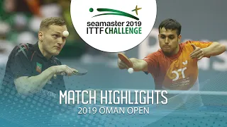 Pavel Platonov vs Hodaei Amir Hossein | 2019 ITTF Challenge Oman Open Highlights (Group)