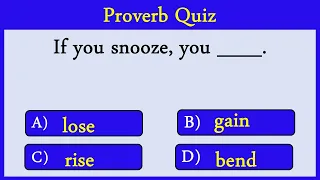 English Proverb Quiz: Can you score 10/10?