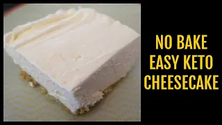 No Bake Keto Cheesecake Recipe | Best Easy Low Carb Dessert