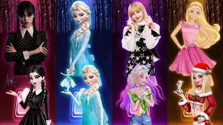 Wednesday Dance | 'Let It Go' Elsa | LISA 'How You Like That' | Am A Barbie Girl | Songs Games