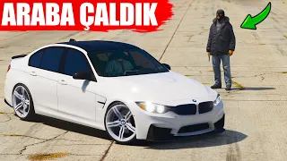 DÜKKANDAN BMW F30 ÇALDIK !! GTA 5 GERÇEK HAYAT