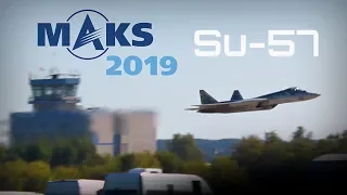 MAKS 2019 ✈️ Su-57 Fast, Agile Flight Display!! - HD 50fps