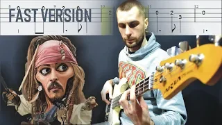 Bass Guitar Tab Lessons: Pirates Of The Caribbean (Fast Version)