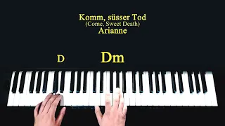 Komm Susser Tod - Arianne (Piano Tutorial)