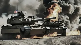 ABRAMS M1A2! again holding a fierce battle with Russia's most advanced tanks | on the Border