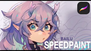 Bailu Procreate speedpaint|| Honkai star rail