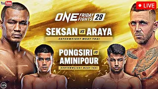 One Friday Fights 29: SEKSAN vs. ARAYA | LIVE STREAM | MMA & MUAY THAI FIGHT COMPANION | Lumpinee