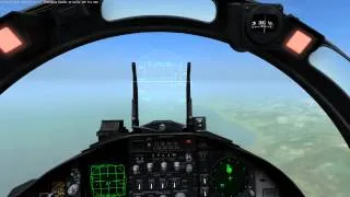 DCS - Near Crimea Ukraine, breaking through massive fighter group and taking out a Russian AWACS :)