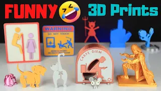 HILARIOUS Things to 3D Print 🤣 15 Best FUNNY 3D Prints