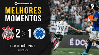 Corinthians 2x1 Cruzeiro | Melhores momentos | Brasileirão 2023