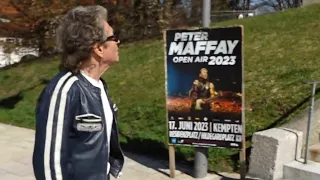 Peter Maffay auf Stippvisite in Kempten vor seinem Open Air Konzert am 17 Juni