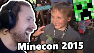 Forsen Reacts To Most awkward moments at Minecon 2015 by Crowbcat