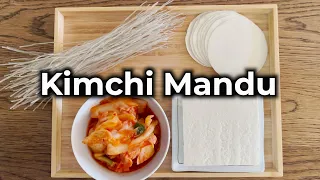 Kimchi Mandu Only 4 ingredients! Just perfect