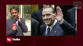 Annuncio in diretta morte Berlusconi (RAI 1, RAI 2, RAI 3, LA7)