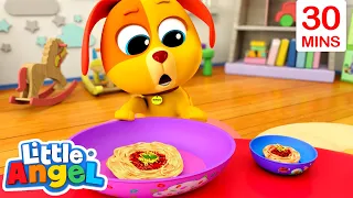 Bingo Tastes Food and More! | Animal Videos | Little Angel Kids Songs Nursery Rhymes