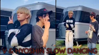 BTS V & Hyoshin Slow Dancing Challenge 💜//k-pop News 22